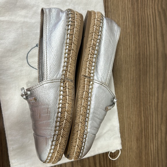 Prada bow logo leather loafer flat espadrilles 37,5 - Picture 5 of 8